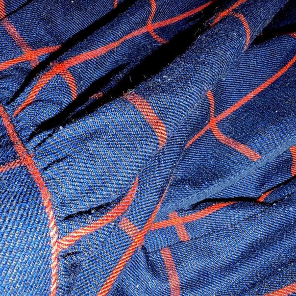 Modcloth plaid flannel skirt w/ removable bow - Size 2X - Picture 2 of 3